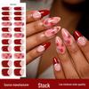 5D Embossed Waterproof Gel Nail Stickers - No Baking Lamp Needed, European & American Style, UV-Free