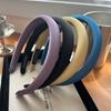 Korea Solid Color Headbands For Women White Hairband Adults Sponge Head Bands Girls Black Hair Hoop Jewley Accessories