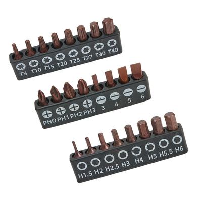 Biți de șurubelniță din oțel aliat Bit de antrenare Coadă hexagonală Magnetic PH PH0