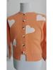 2024 Autumn/Winter European & American Women's Heart Knit Cardigan Sweater