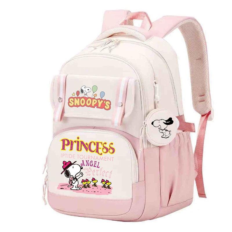 Large Capacity Schoolbag with Shoulder Strap; Student Three-piece Pencil Case Set