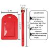 Multicolor PU Leather Luggage Tag, Customizable with Company Logo, for Trolley Bags and Suitcases.