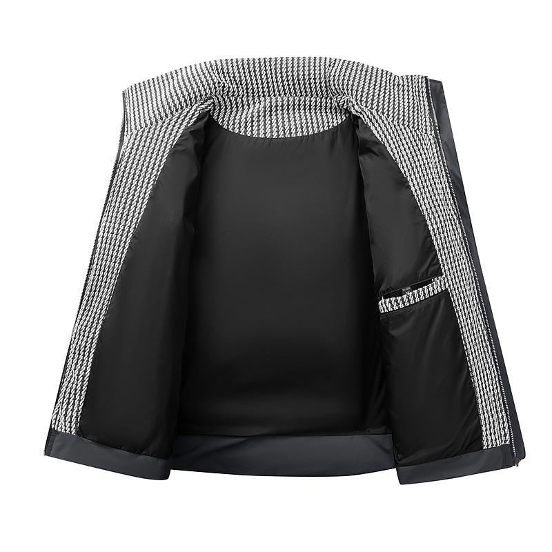 Herren Winter Dicke Baumwolljacke mit Stehkragen 2025