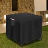 Rectangular Outdoor Patio Firepit Cover Windproof Table Cover Leak-Proof Protection Fire Pit Cover for All-Season Use