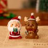 Christmas Santa & Reindeer Resin Ornament