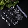 Haobei Acrylic Icicle & Snowflake Christmas Ornaments