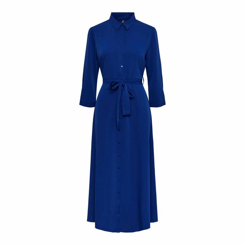 

Женское длинное платье-рубашка с рукавом 3/4 PIECES