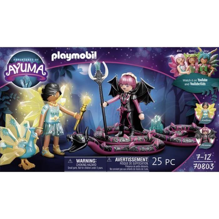 Playmobil - 70803 - ayuma - crystal fairy et bat fairy avec animaux enchantés