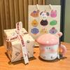High-value Mushroom Water Cup Birthday Gift Box for Girl Friends Practical Ceramic Mug Practical Souvenir