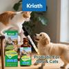 Gouttes de Collagène Kriath Pet 60 ml, chats et chiens. soins articulaires, santé de la peau, santé du pelage, santé intestinale, renforcement du système immunitaire pour animaux de compagnie.