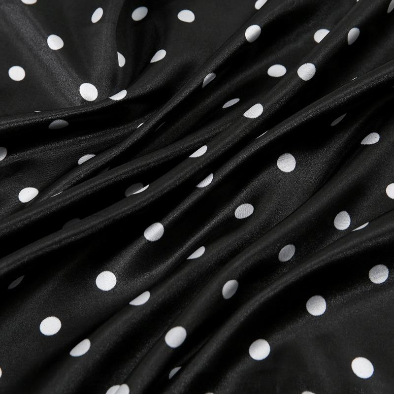 Autumn new fashion small fresh polka dot satin large square scarf women's fashion square scarf F