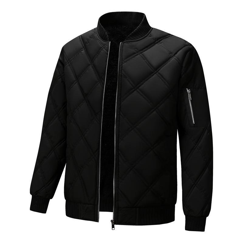 Men's Casual Warm Windproof Baseball Collar Jacket (Large Size)