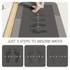 Diatomaceous Earth Bathroom Mat High Water Absorption Anti Slip Quick Drying Soft Floor Mat Bathroom Shower Bedroom Kitchen RV