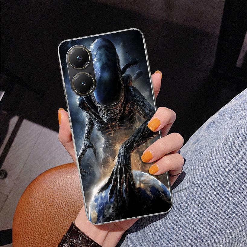 Cool A-Alien X-Xenomorph Phone Case For Xiaomi Poco X7 X6 X5 Pro F7 Ultra Redmi 15C 15 13C 13 12C 12 10 10A 10C 9 9A 9C 9T Cover