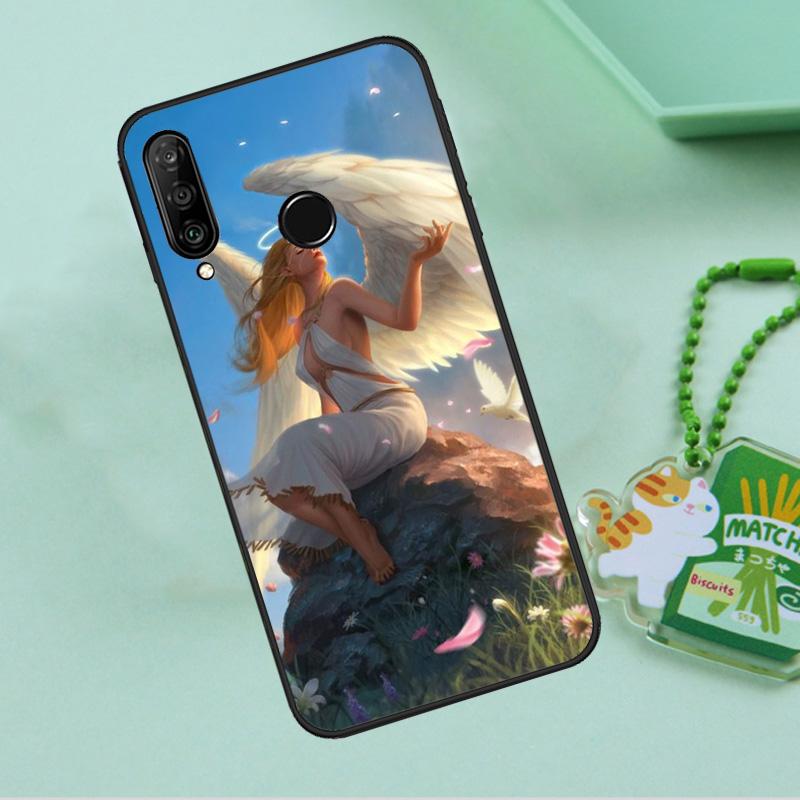 Fantasy Angel Girl Wings For Huawei Nova Y90 Y70 Y60 Y61 Y91 Y72 9 10 SE 12i 12s 11i 5T P60 Pro P20 P30 P40 Lite Case