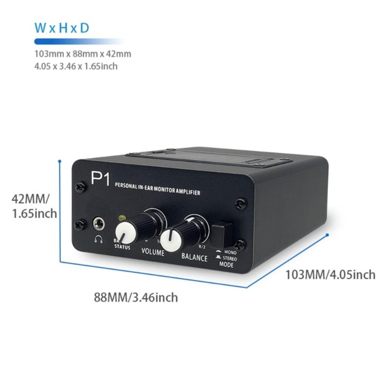 Stage and Studio In Ear Monitors Amplifier with Monos/Stereo Mixing Capabilities Simple User Interfaces for Artists