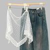 Polka Dot Bridal Veil Vintage Style Shoulder Shawl French Style Head Scarf  Wedding Day