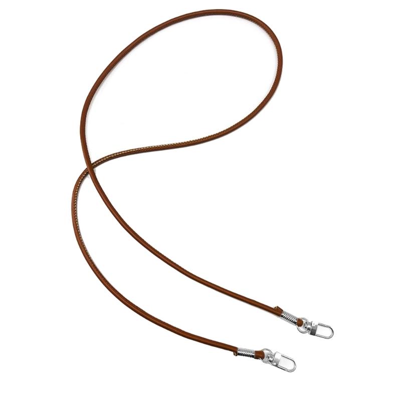 

PU Leather Metal Shoulder Bag Buckle Handle DIY Purse Strap Handbags Belts Strap silver hook коричневый