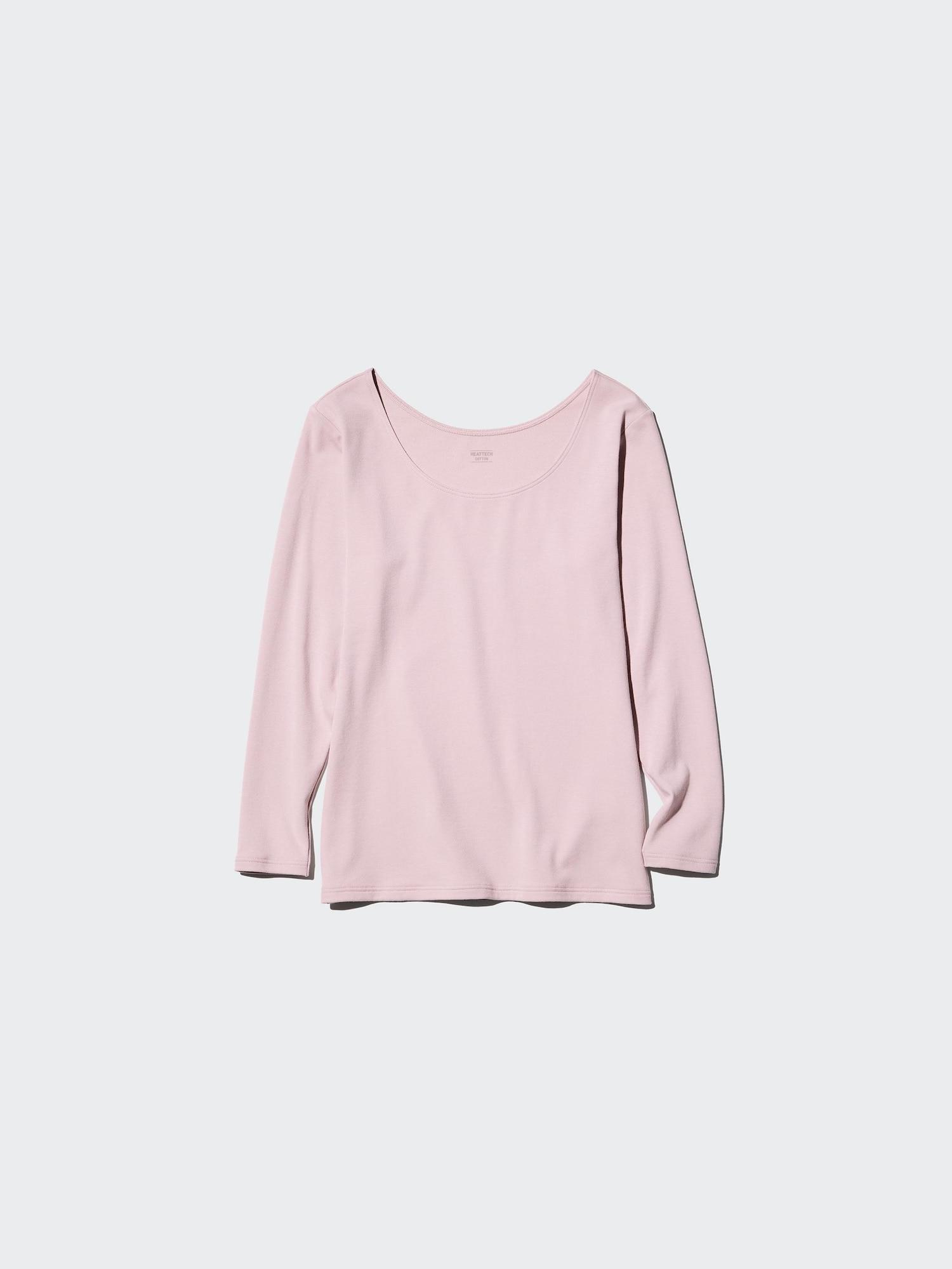 

Футболка Uniqlo HeatTech из хлопка с U-образным вырезом, 8 частей, очень теплая 10 PINK/WOMEN 3XL