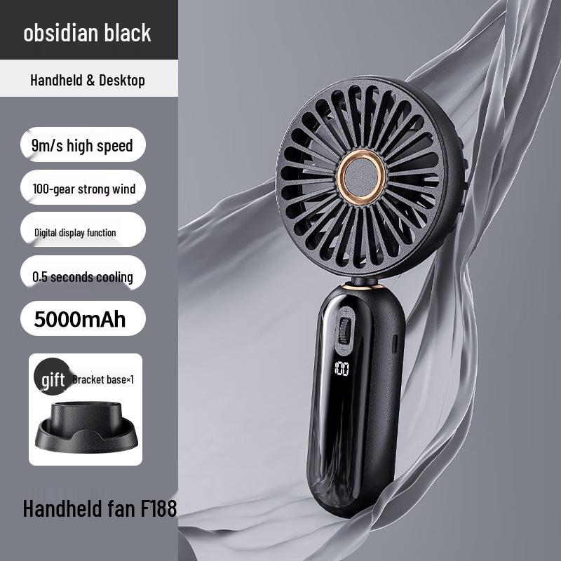 JINGRUIXIANG Portable Mini USB Rechargeable Handheld Fan