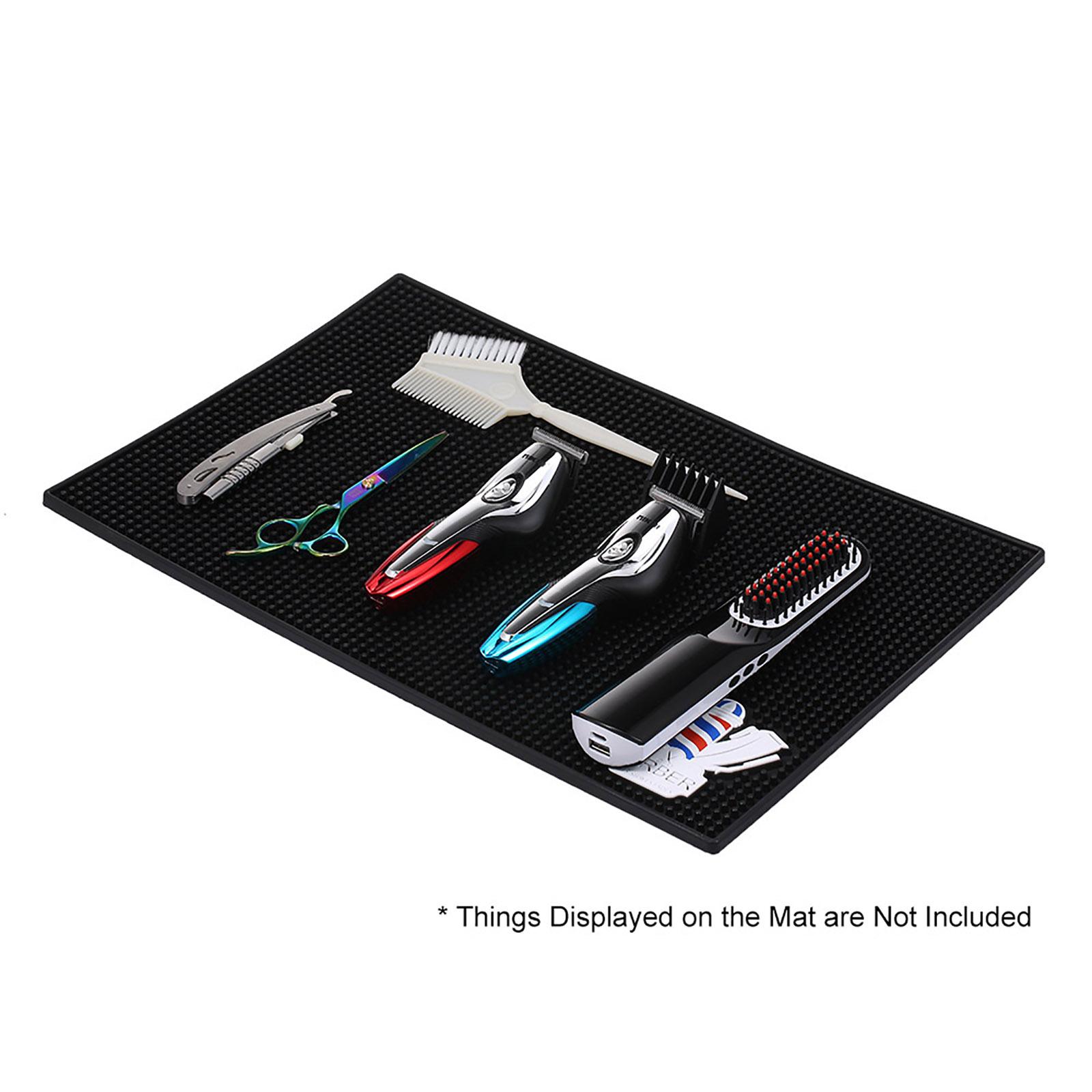 

Bestauty Salon Silicone Styling Tools Mat Heat Resistant Mat Tray for Curling Irons Flat Irons Straighteners Flexible чёрный