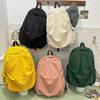 New Schoolbag Ins Style Retro Mori Thick Velvet Backpack High Value Simple High School College Student Backpack