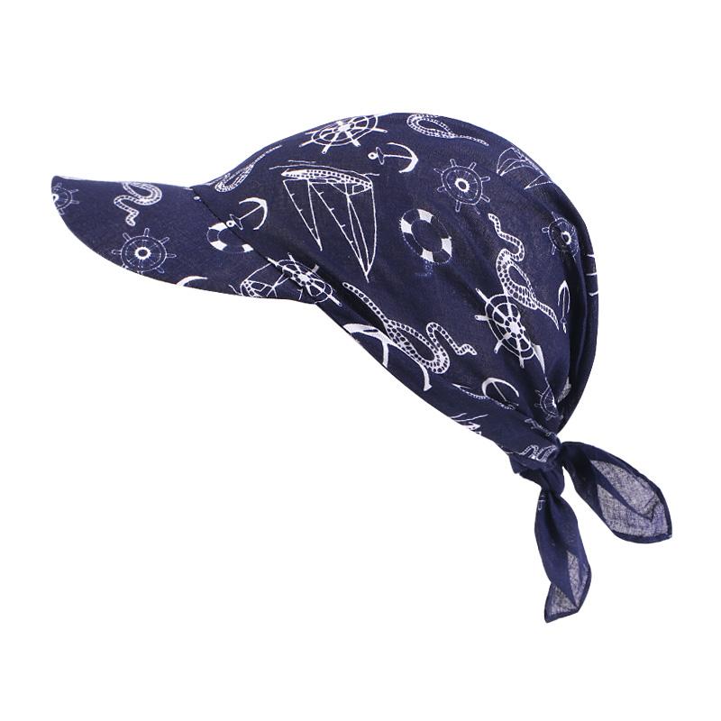 

New Men s and Women s Cotton Paisley Pattern Headscarf Cap Brim Hat Sun Hat Adjustable for Beach Use UV Protection