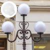 PRETYZOOM Bathroom Lampshade Replacement, Acrylic, 8cm Inner Diameter, Round Lamp Cover, Ball Shape, for Wall-Mounted Lampshades, White, for Outdoor