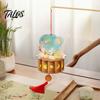 Artistic Handmade Ornament Mid-Autumn DIY Moon Rabbit Lantern Kit, 3D LED Handheld Lantern, Indoor Team Building Craft Ancient Style Set for Home Kids