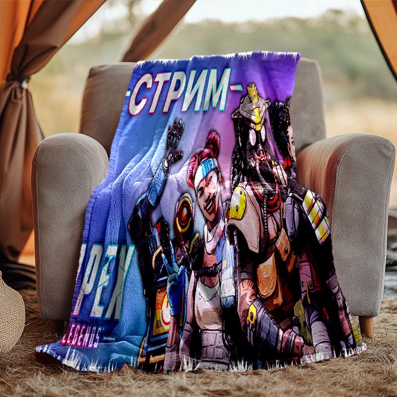 Apex Game Blanket Flannel Throw for Sofa, Travel, Camping, Livingroom, Office, Chair and Bed Soft and Warm Holiday Birthday gifts