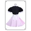 Miraculous Ladybug Marinette Maid Anime Maid-style Cosplay Dress Halloween Convention Outfit Pink Shorts