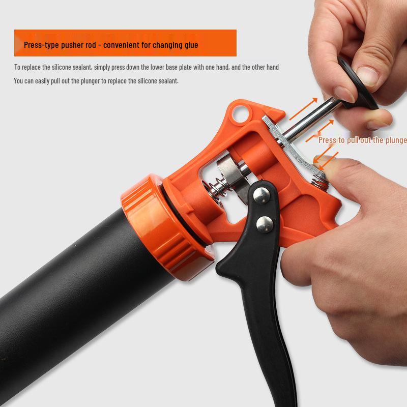 Glass Glue Gun - Silicone Caulking and Sealant Tool for Home Use