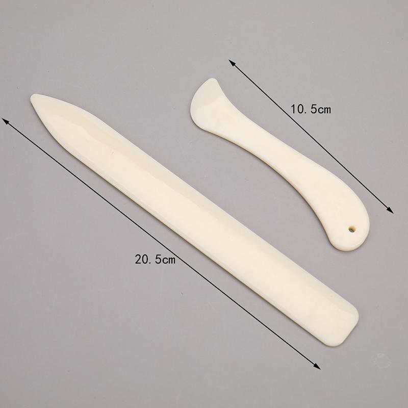 2Pcs Folder Paper Creaser Tool Plastic Bone Scoring Folding Creasing Diy