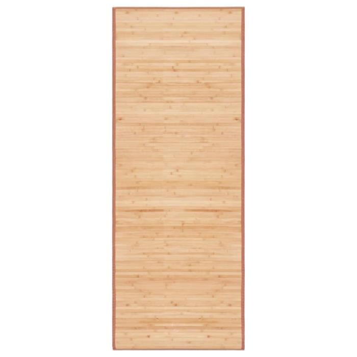 VidaXL Tapis Bambou 80 x 200 cm Marron