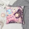 Game NNekoparaS Anime Pillow Case Square DoubleSided Printing Sofa Cushion Cover Pillowcase Bedroom Bedside