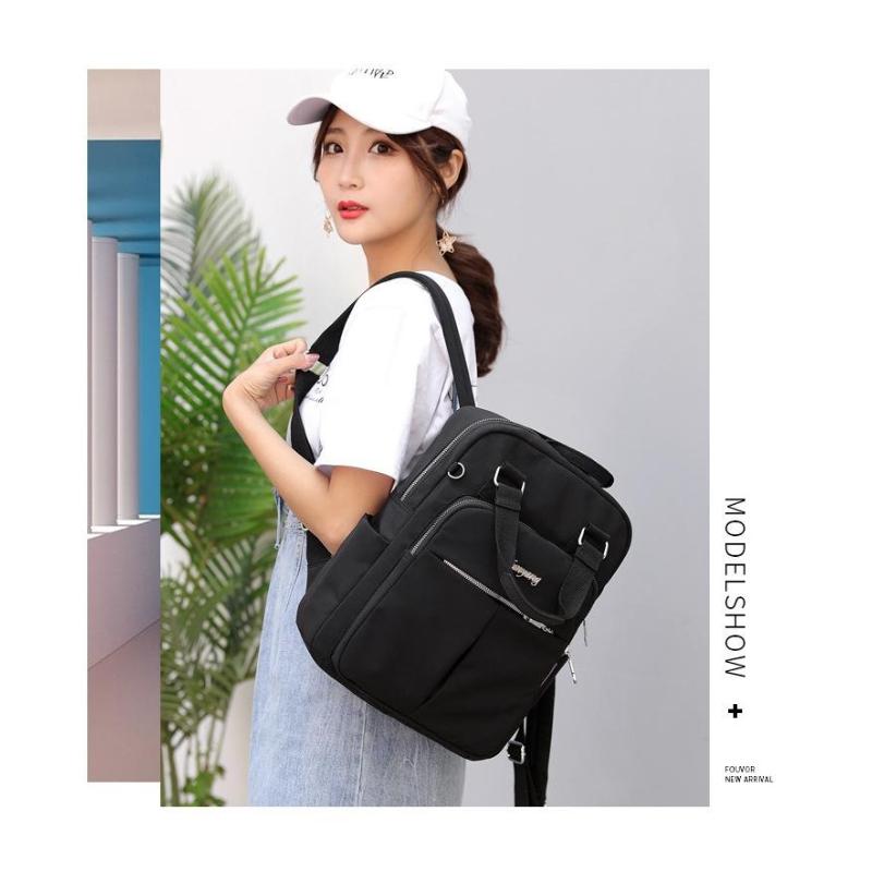 Neformální batoh Dámský USB nabíjecí batoh Počítačová taška Velkokapacitní školní cestovní taška