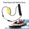 Kayak Float Rope Tow Line with Marker Buoy PVC Stainless Steel Carabiner High Visibility Heavy Duty Drift Sock Harness Nylon