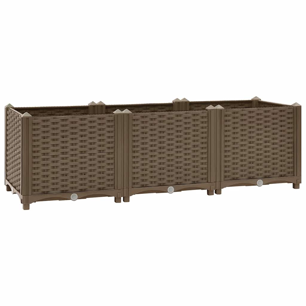 Vidaxl Raised Garden Bed, 120X40X38 Cm, Polypropylene
