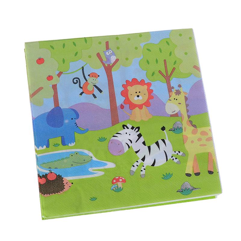Buy 20Pcs Jungle Theme Paper Napkins Jungle Animals Napkins Kids