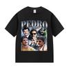 Actor Pedro Pascal Movie Graphic T Shirt Unisex's Retro High Quality Fashion Clothing T-shirts Unisex Cotton Oversized T-shirt Tops