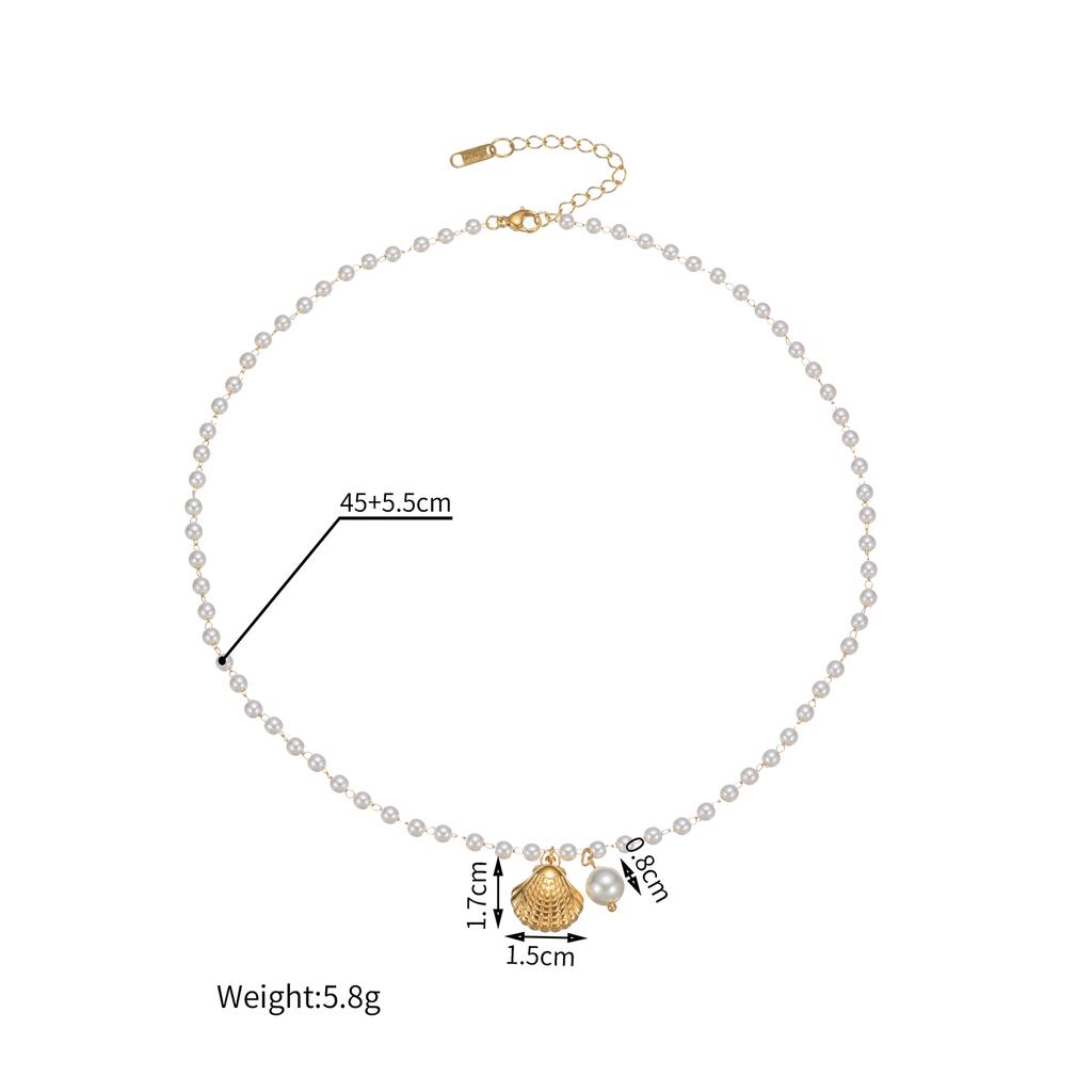 Atoztide Fashion Bohemian Style Ocean Series Pendant Necklace for Women Stainless Steel Multiple Styles Necklace Jewelry Gift