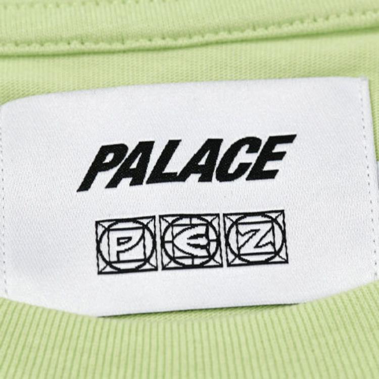 Palace X Pezlondon Collaboration Pez Pezman T-Shirt Cartoon Graphic Print Crew Neck Short Sleeve T-Shirt Unisex Tops Green P21TS126
