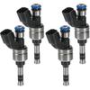 Fuel Injector, Engine Fuel Injection Nozzle No.12633789 for Chevy Equinox 11-16 2.4L for GMC Terrain 11-17 2.4L Black, 4 Pcs