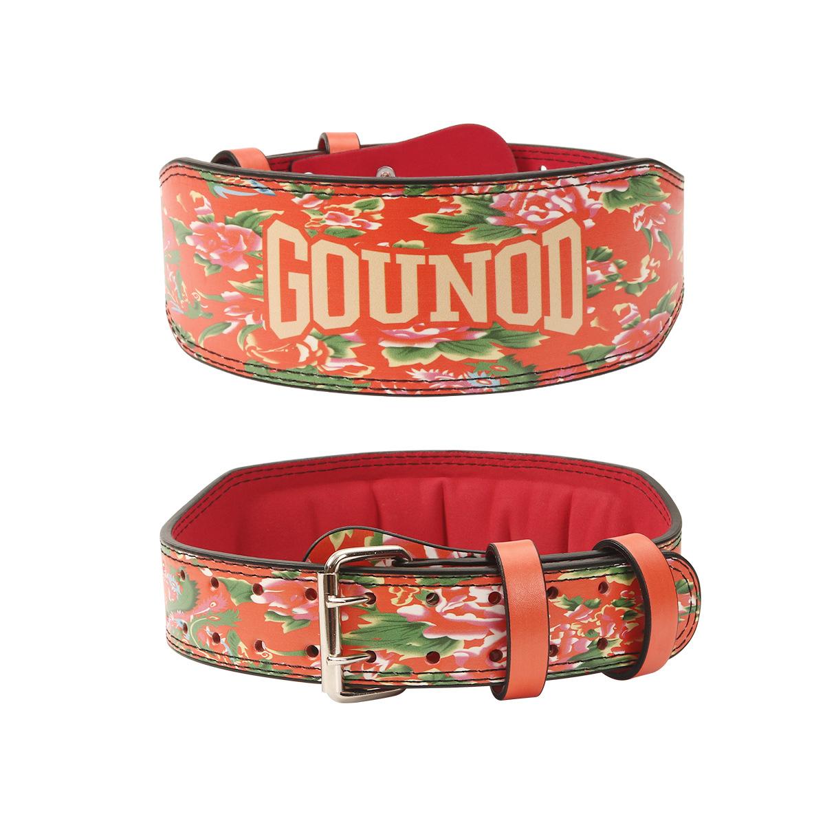 

OLIKEI Профессиональный кожаный пояс для тяжелой атлетики для мужчин, тренажерный зал, фитнес, пояс для поддержки талии, приседания, становая тяга, поясничный бандаж, защита талии XL красный