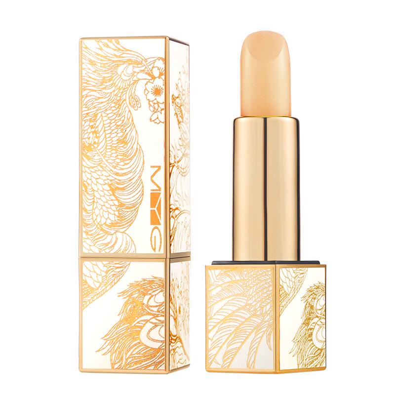 MYG Temperature-Adaptive, Non-Fading, Non-Sticky, Moisturizing Lip Balm - Transparent and Discoloration-Preventing Lipstick.