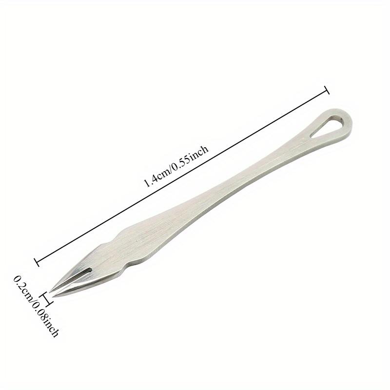 1PCS 2/3/4MM Stainless Steel Leather Shallow Slot Edge Linear Leather Edge Creaser Leather Crimping Working Craft Making Tool