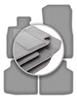 Gray Car Mats For: BMW 7 F02 xDrive (2008-2015)