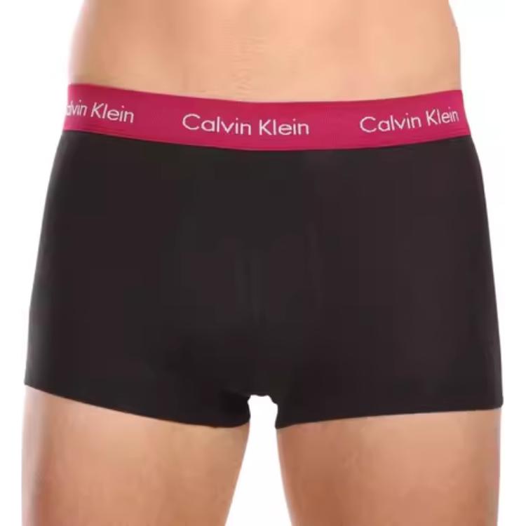 Calvin Klein Low Rise Trunk 3 Pack Color Block Comfortable Letter Jacquard Boxer Shorts Men Underwear 0000U2664G-MXB