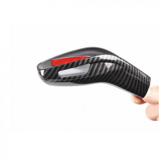 For BMW X1 X2 F48 F47 ABS Carbon Fiber Style Gear Shift Knob Cover Case LHD