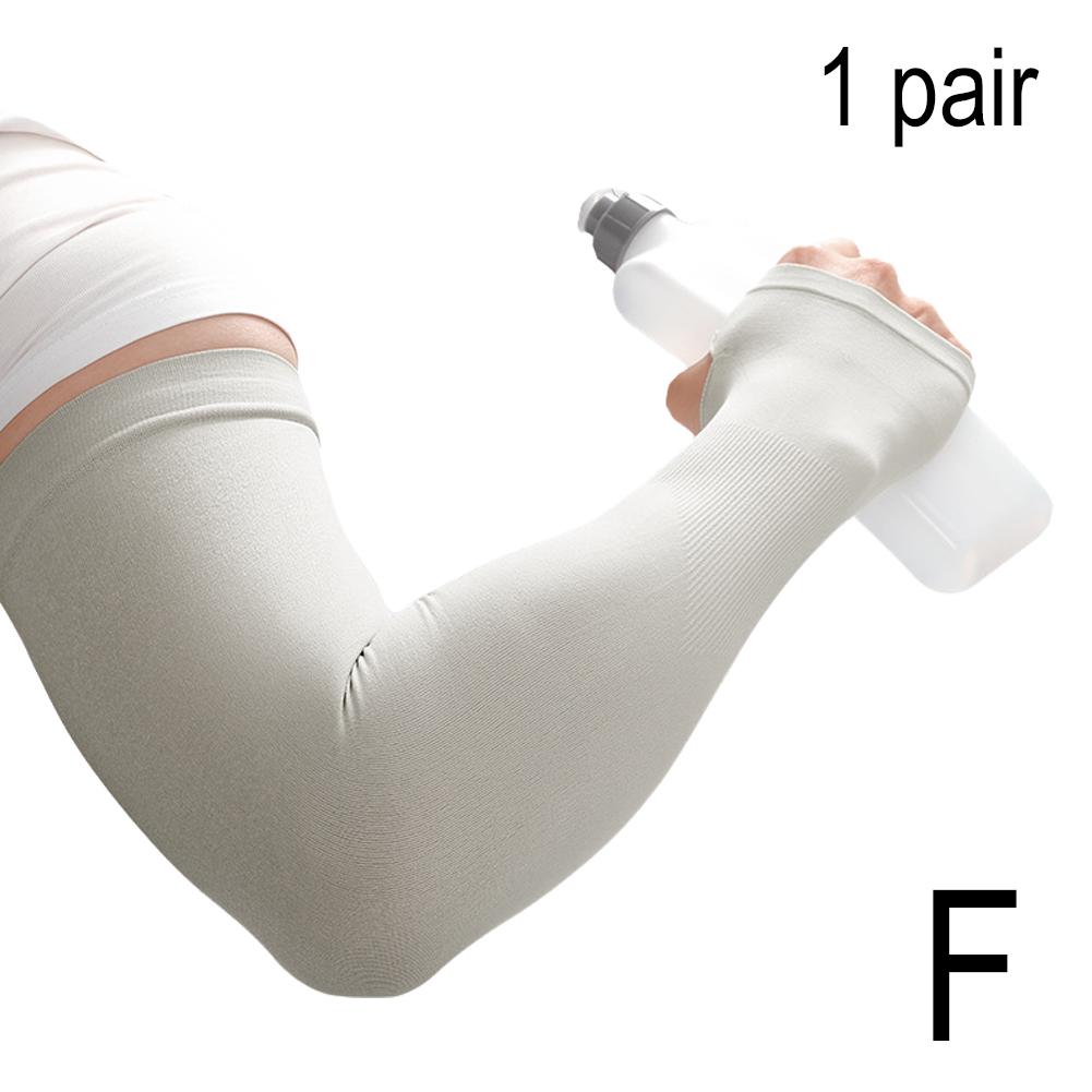 

1 пара летних солнцезащитных рукавов для мужчин и женщин, нескользящие, дышащие, охлаждающие, для занятий баскетболом и велоспортом